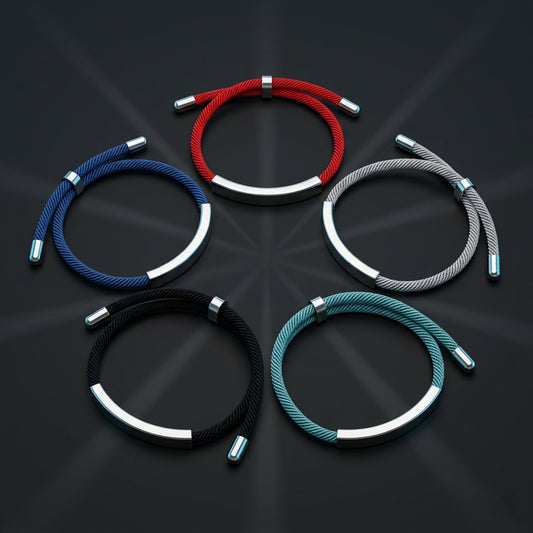 Lettering Printing Material Stainless Steel Small Gift Titanium Woven Hand Bracelets