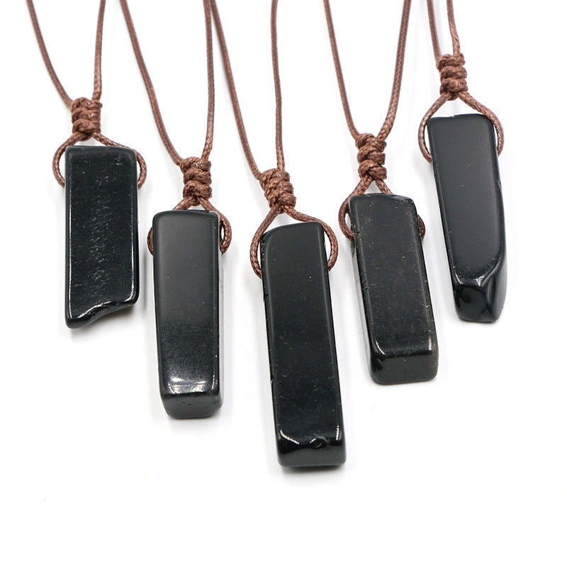 Tigereye Irregular Flat Long Woven Unshaped Necklaces