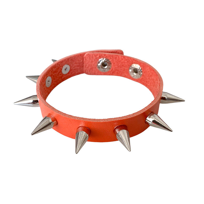Punk Trendy Unique Rivet Couple Leather Rock Gothic Bracelets