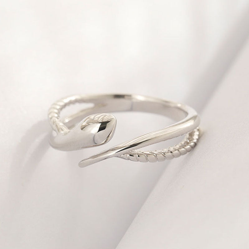 Women's & Men's Rope Snake Couple One Pair Trend Open-end Personality Year Rings