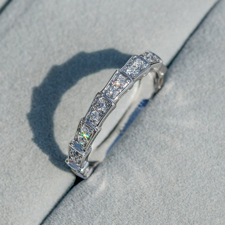 Women's & Men's Korean Style Fine Snake Full Diamond Ring