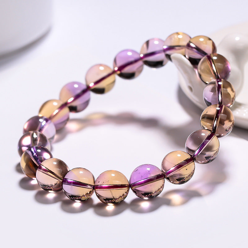 Casual Women's Natural Amethyst For Citrine Bracelet