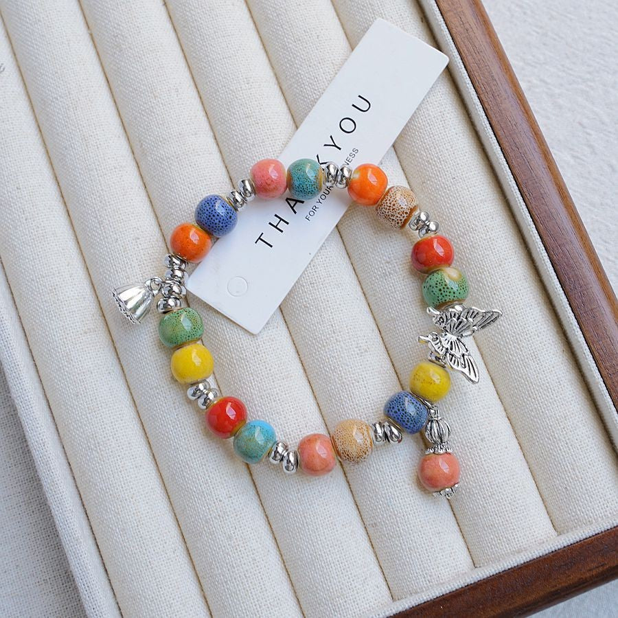 Hand-woven Artistic Ancient Style Beaded Special Interest Bracelet