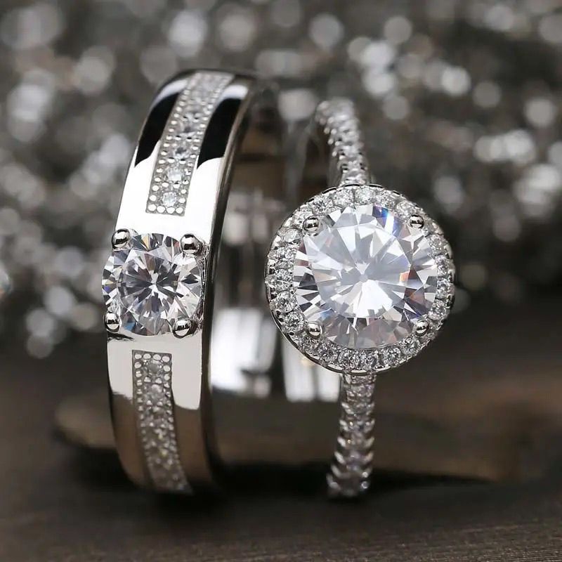 Couple Wedding Simulation Diamond Live Mouth Proposal Fake Rings