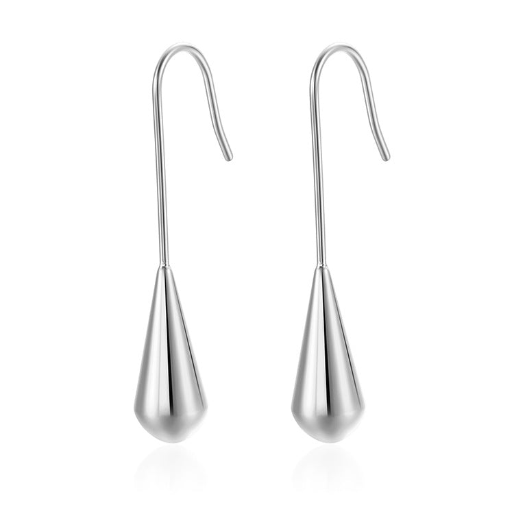 Women's Stainless Steel Water Drop High-grade Artistic Earrings