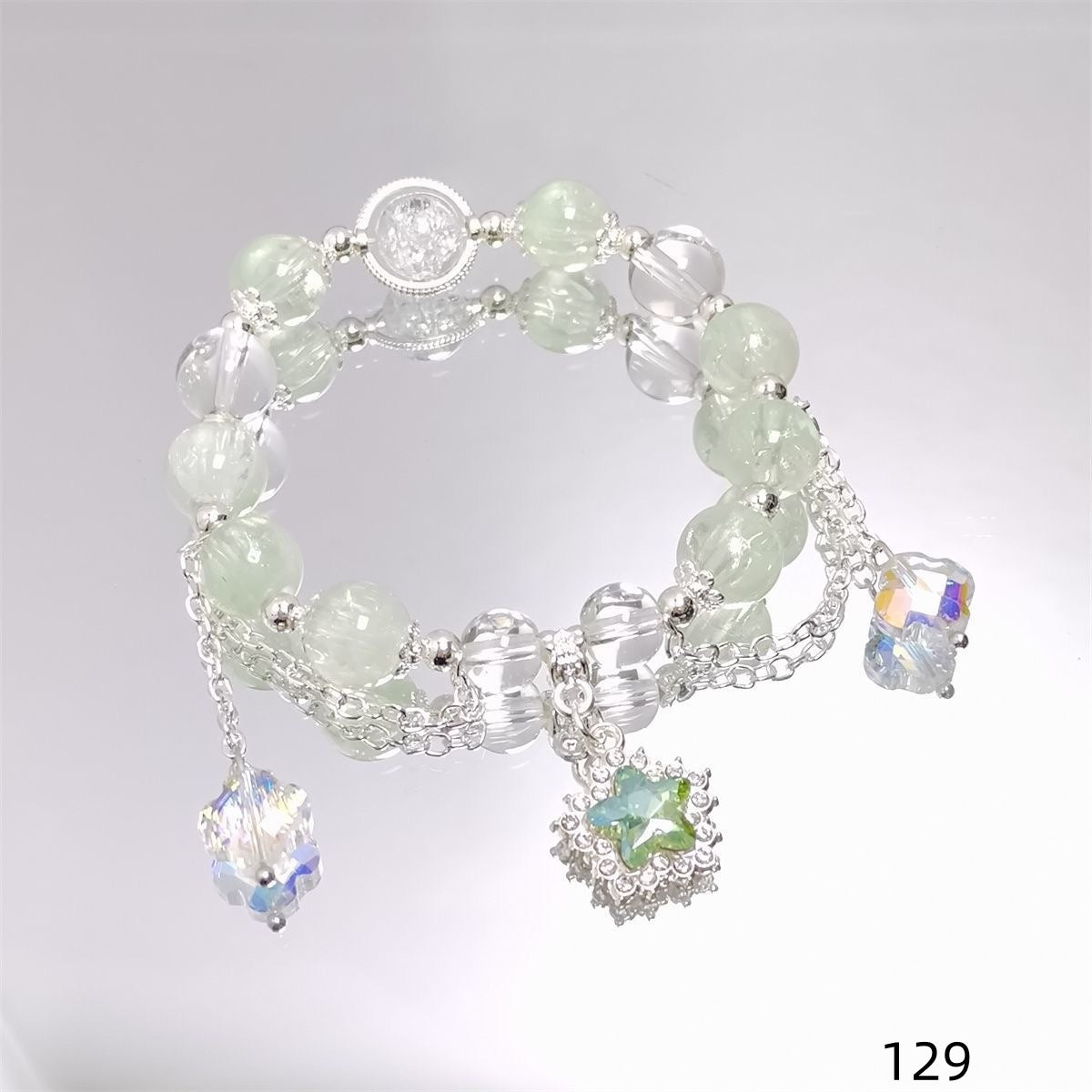Colorful Crystal String Beads Fishtail Sweet Super Fairy Girlfriends For Bracelets