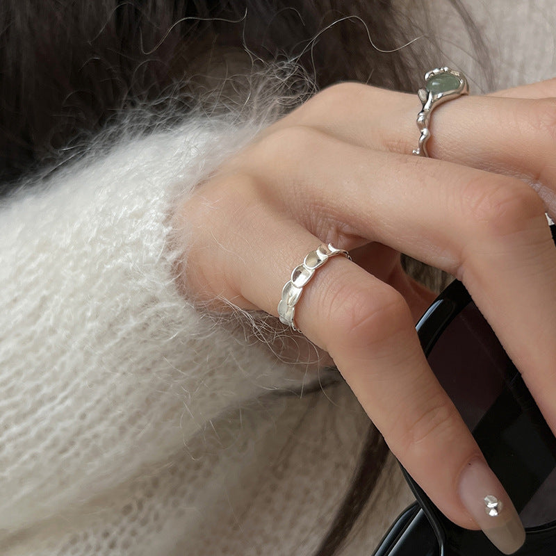 Design Chinese Jade Bamboo Female Fashionable Ring