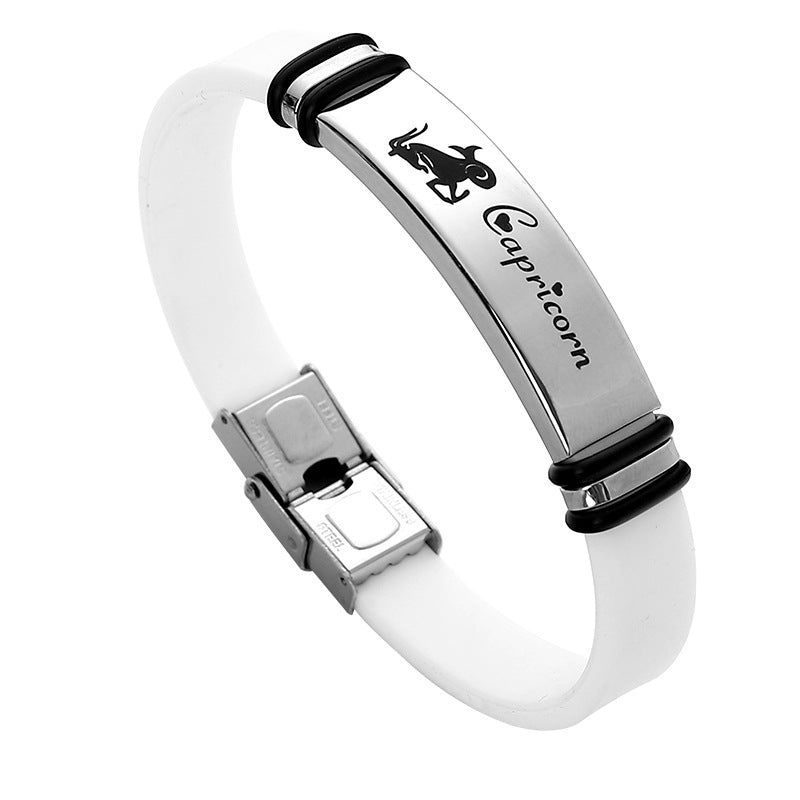 Stainless Steel Sports Korean Style Twee Constellation Bracelets