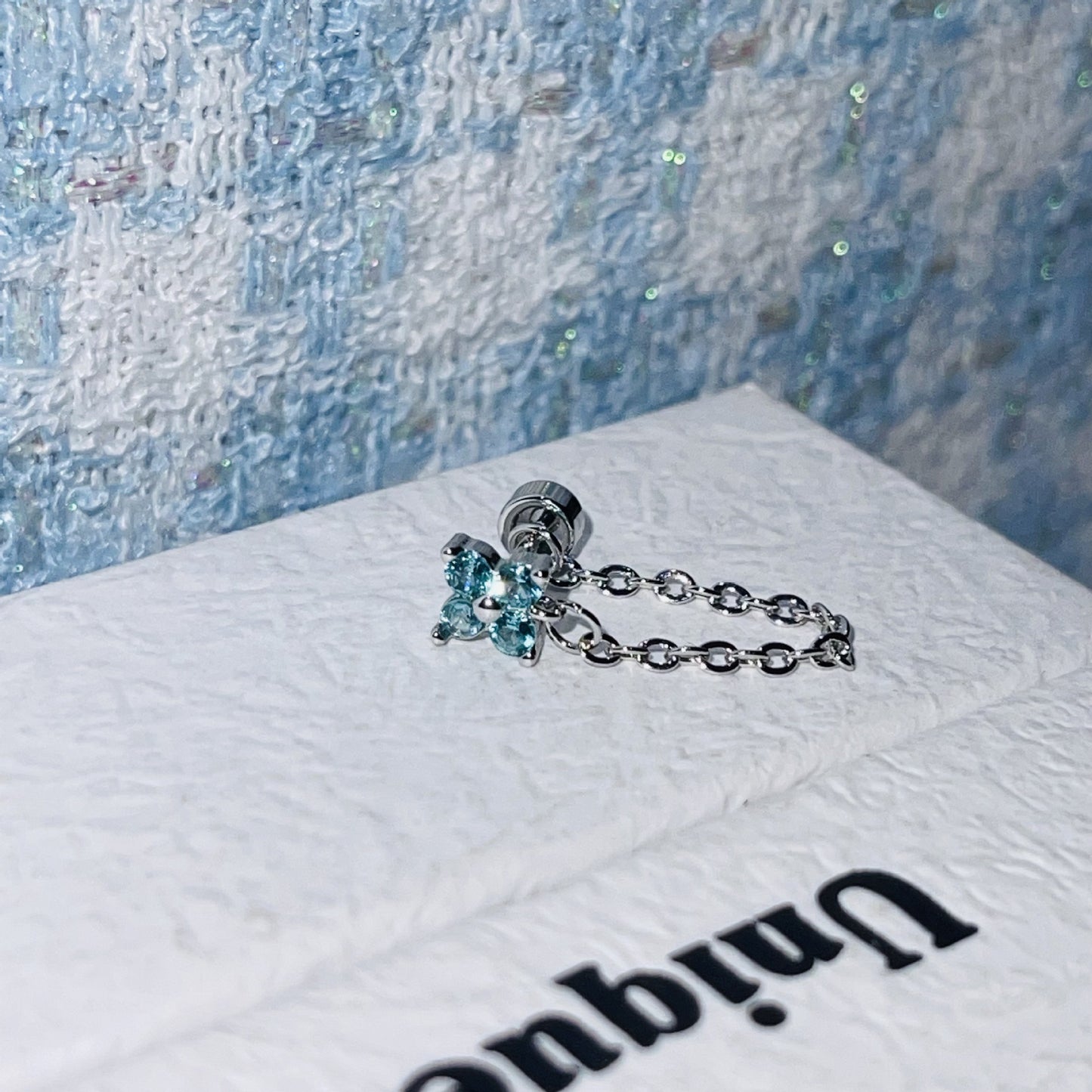 Steel Ear Bone Series Collection Clip Flash Earrings