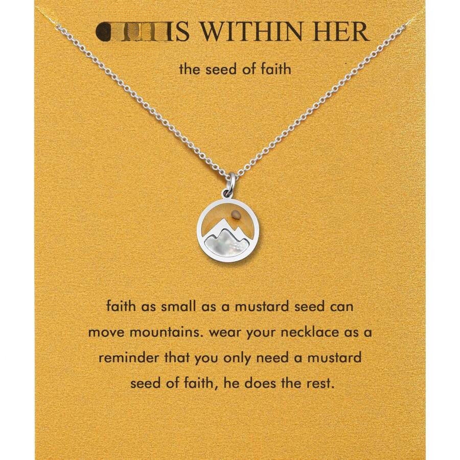Stainless Steel Fashion Ing Vegetable Seeds Necklace