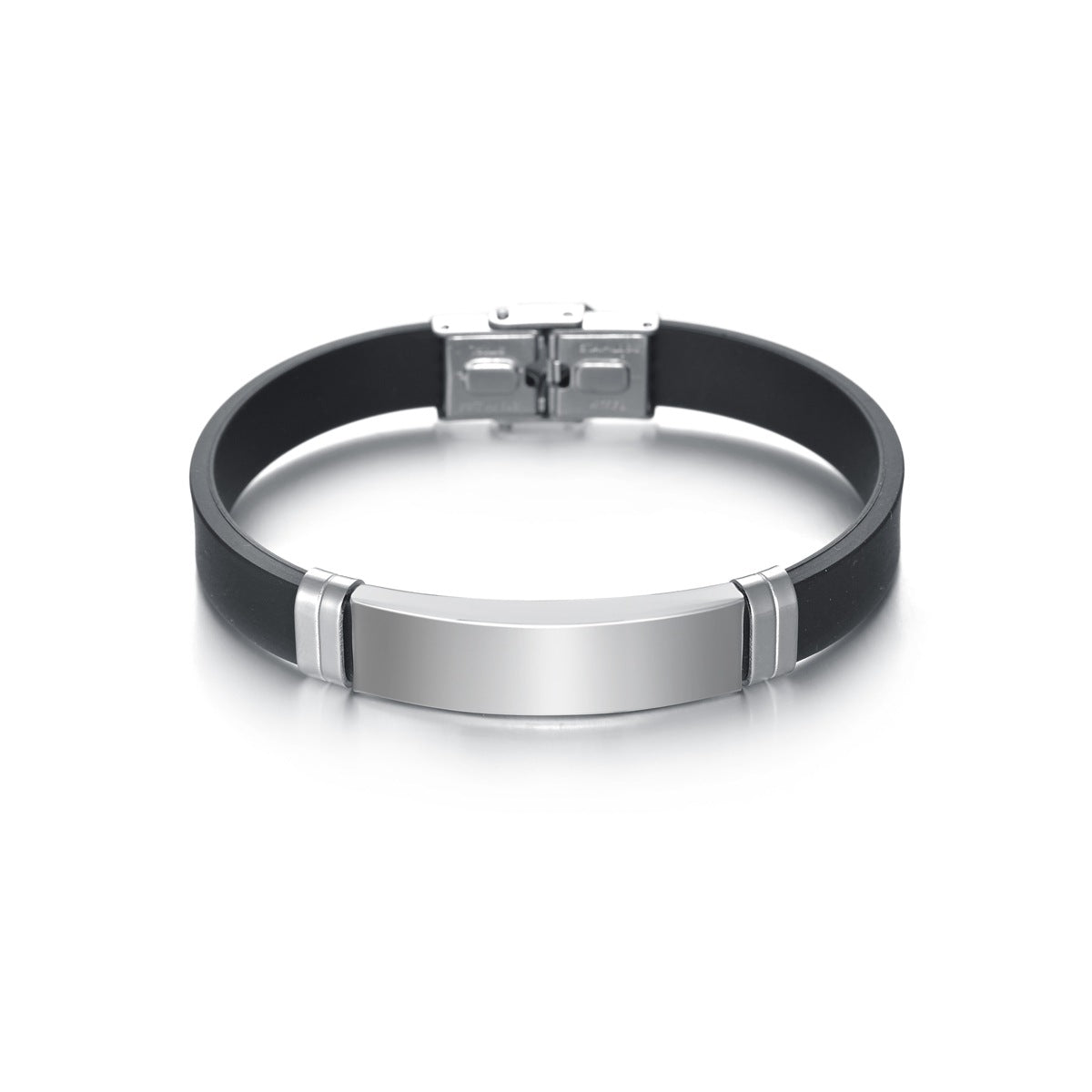 Popular Classic Simple Titanium Steel Wristband Buckle Bracelets