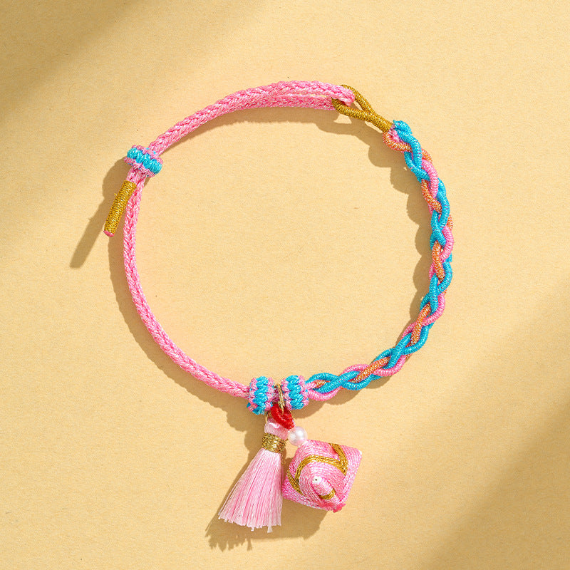 Children's Dragon Boat Festival Colorful Rope Hand-woven Small Bracelets