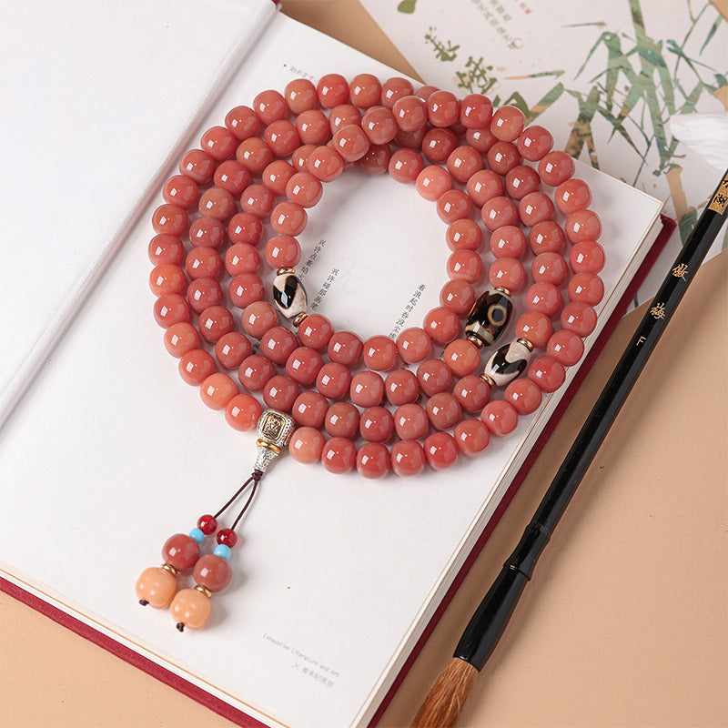 Women's & Men's Pink Lady Bodhi Seeds Hand-held Cultural Bracelets