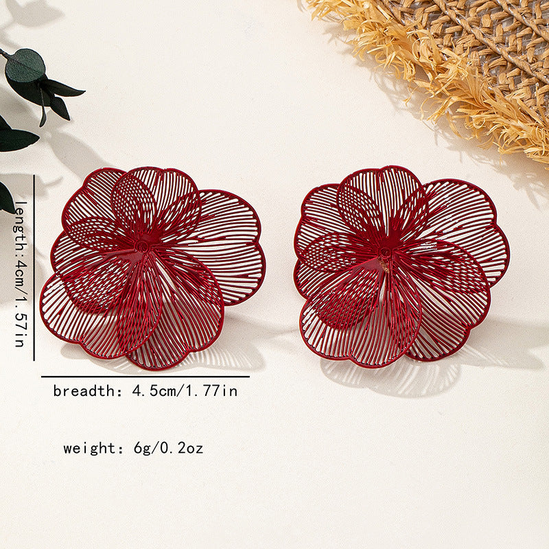 Women's Exaggerated Elegant For Special Interest Light Luxury Left Right Stud Earrings