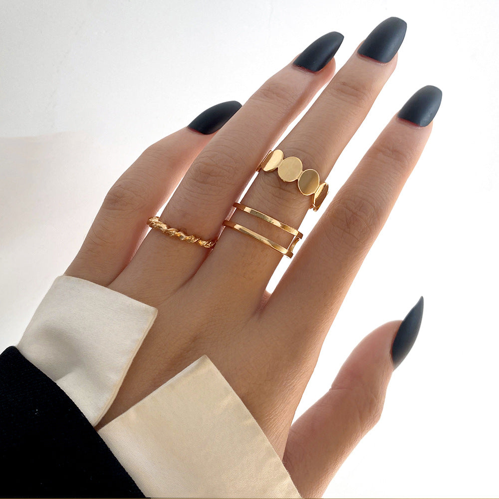 Style Personality Wide Face Switchable Index Finger Rings