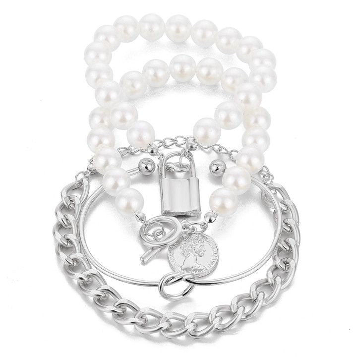 Charming Twist Glossy Irregular Punk Suit Bracelets