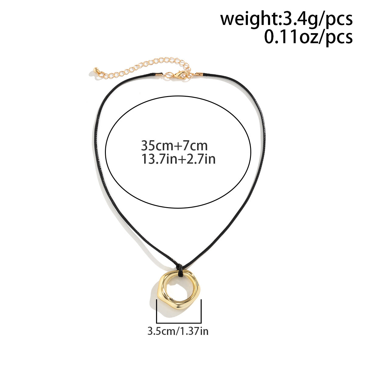 Ornament Simple Geometric Heart Shape Hollow Out Neck Necklaces