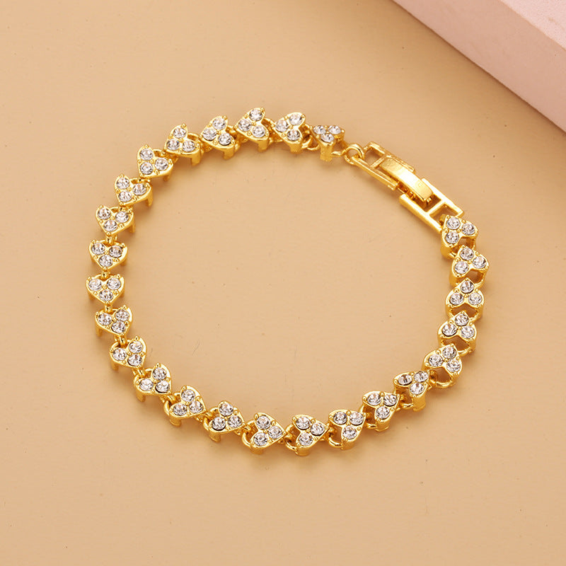 Luxury Simplicity Roman Female Zircon Crystal Bracelets