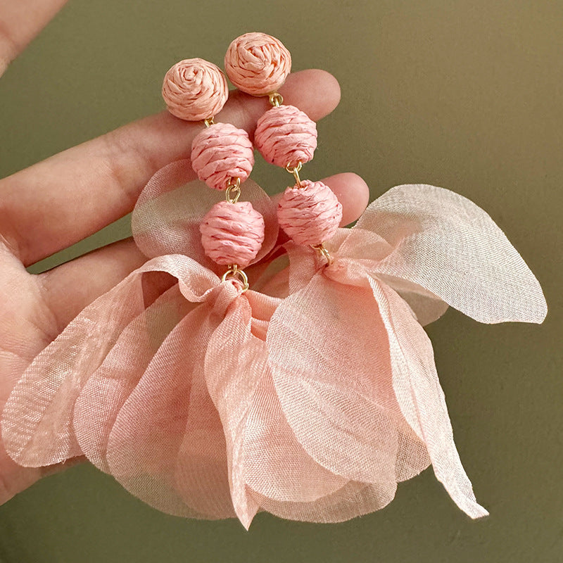 Fairy High Sense Vacation Style Elegant Fashionable Wearing Modified Face Earrings