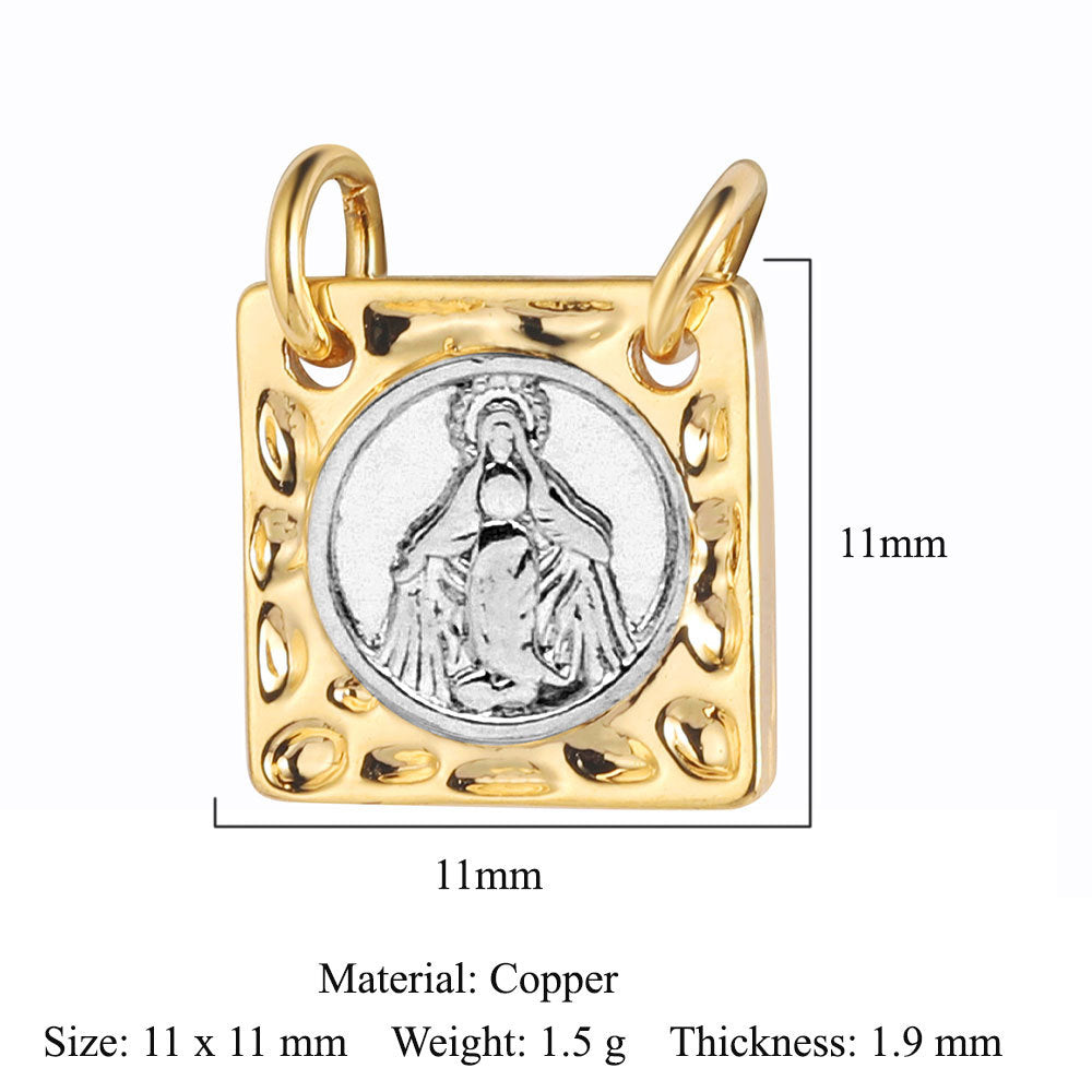 Cross Copper Zircon Devil's Eye Ornament Pendants