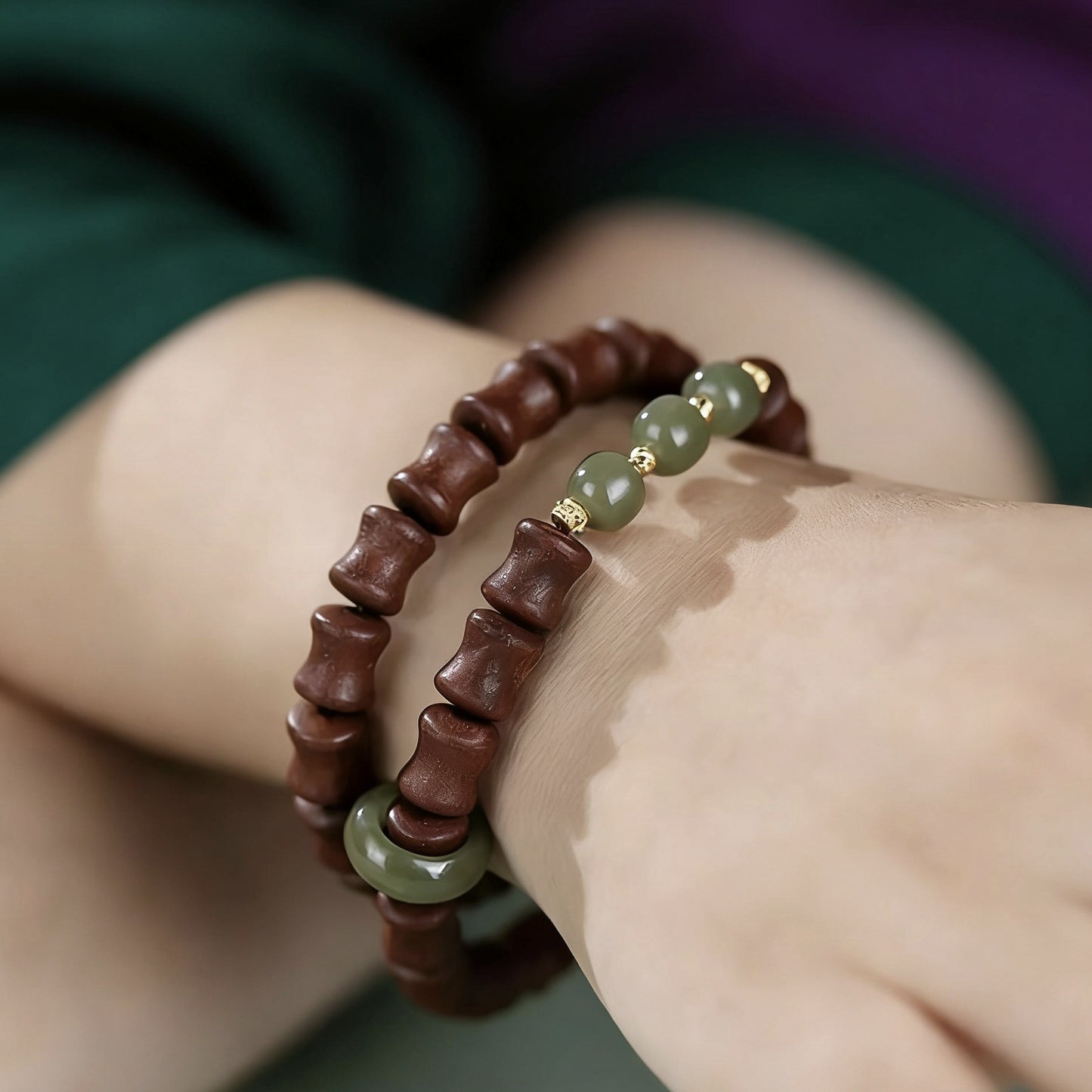 Design Natural Aromatic Beads Traditional Chinese Medicine Herbal Ancient Crafts Bracelet