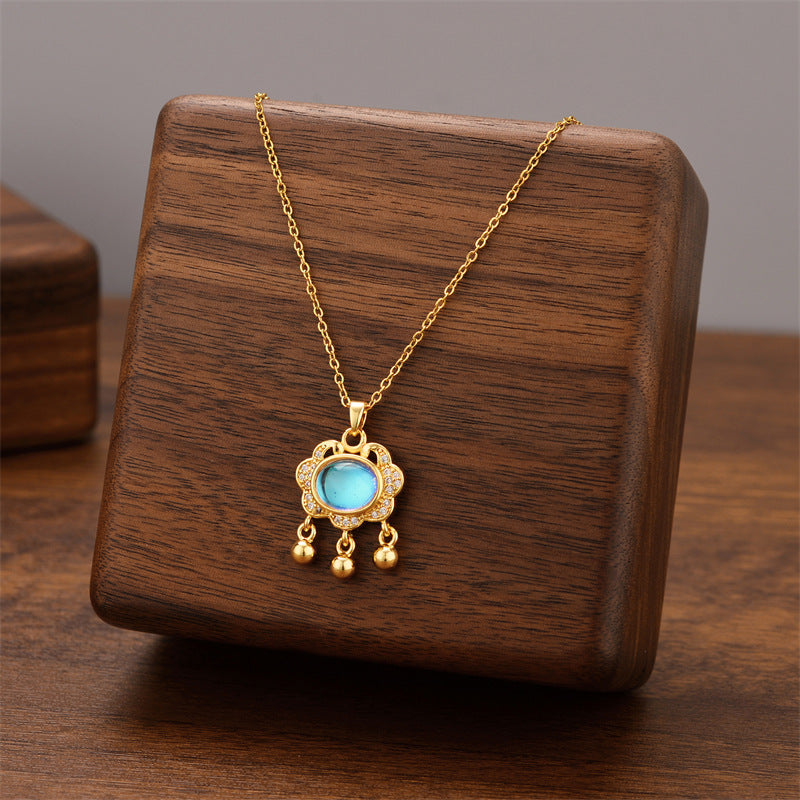 Titanium Steel Female Niche Simple Temperament Clavicle Pendants