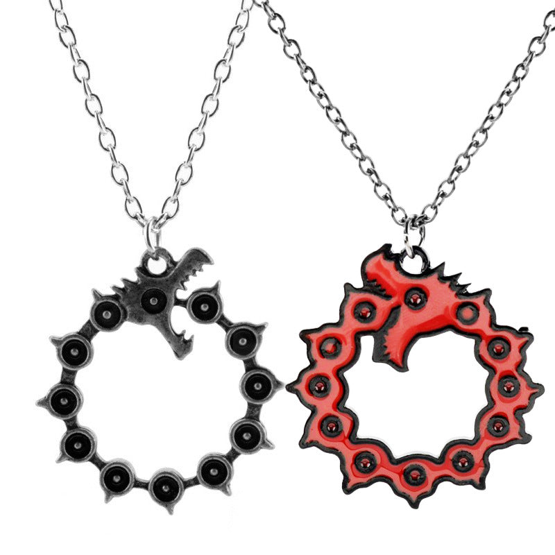Peripheral The Seven Deadly Sins Tattoo Bite Tail Dragon Clothing Pendants