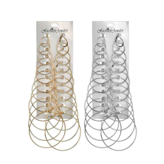 Hoop Suit Personality Trendy Nightclub Eardrop Pairs Rings