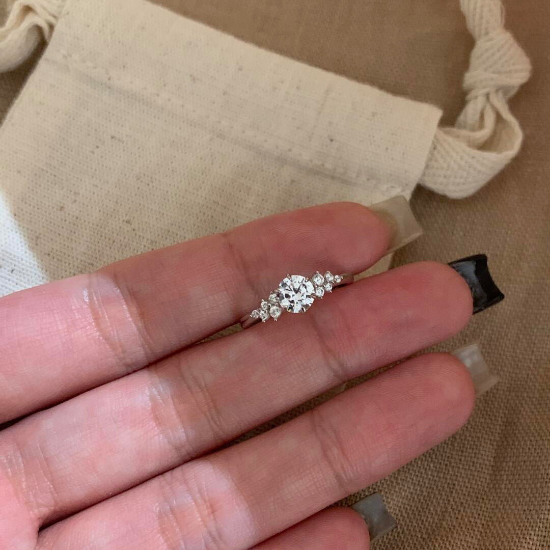 Women's Berlin Love Letter Design Commuter Open Ring