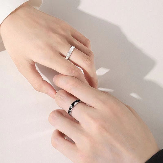 Little Prince Rose Couple Sier Niche For Girlfriends Birthday Gift Ring