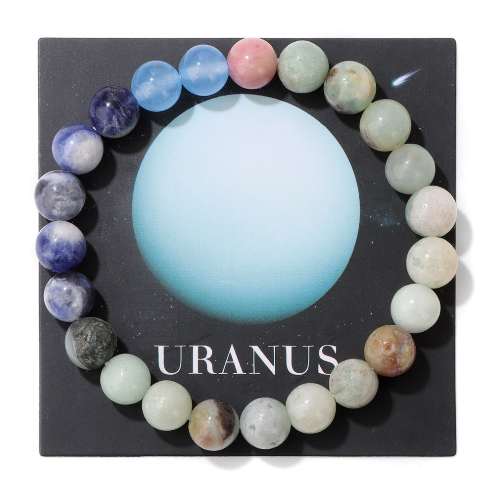 Women's & Men's Planets Of The Solar System Natural Stone Bracelets