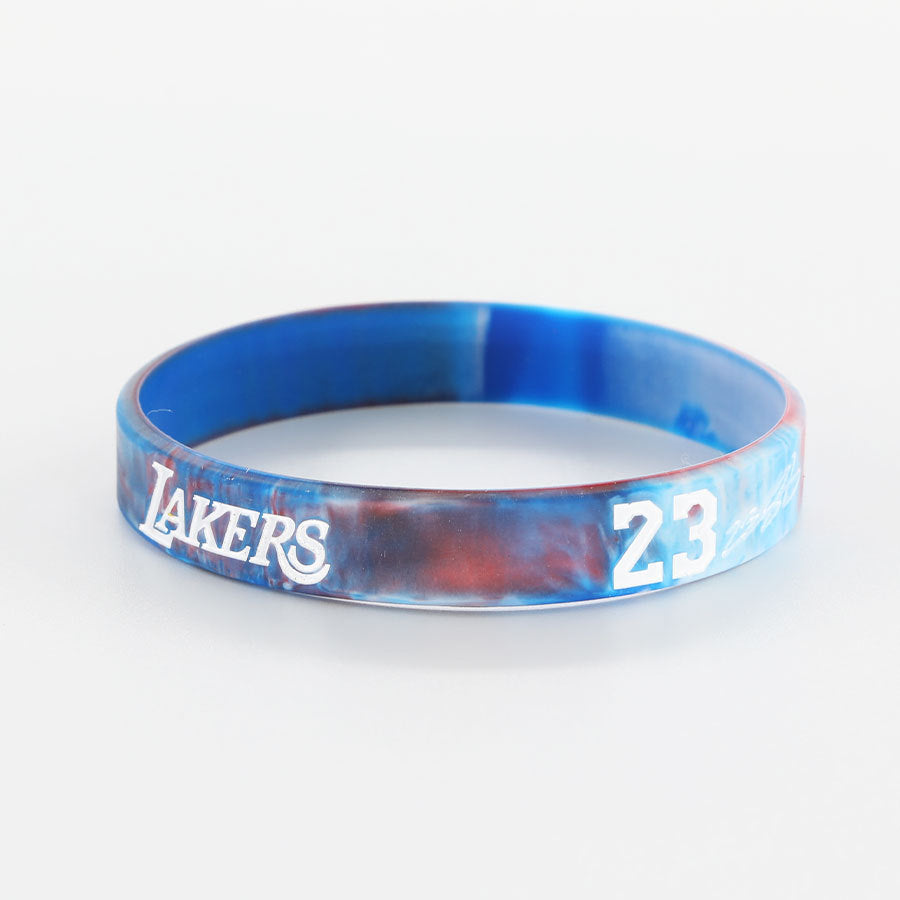 Star Concave Thickened Silicone Kobe James Basketball Bracelet
