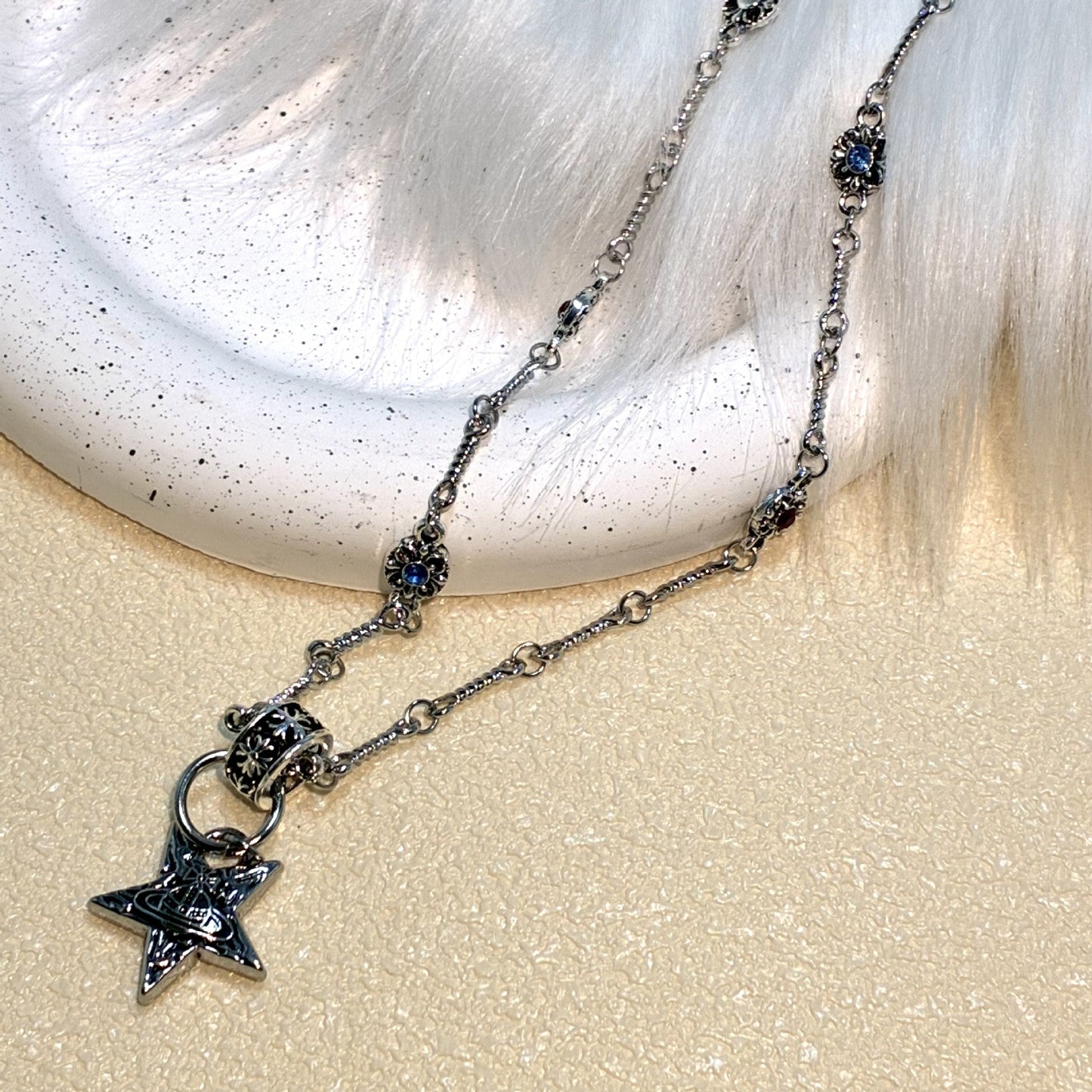 Women's Asian Style Gothic Sweet Cool Heart Necklace