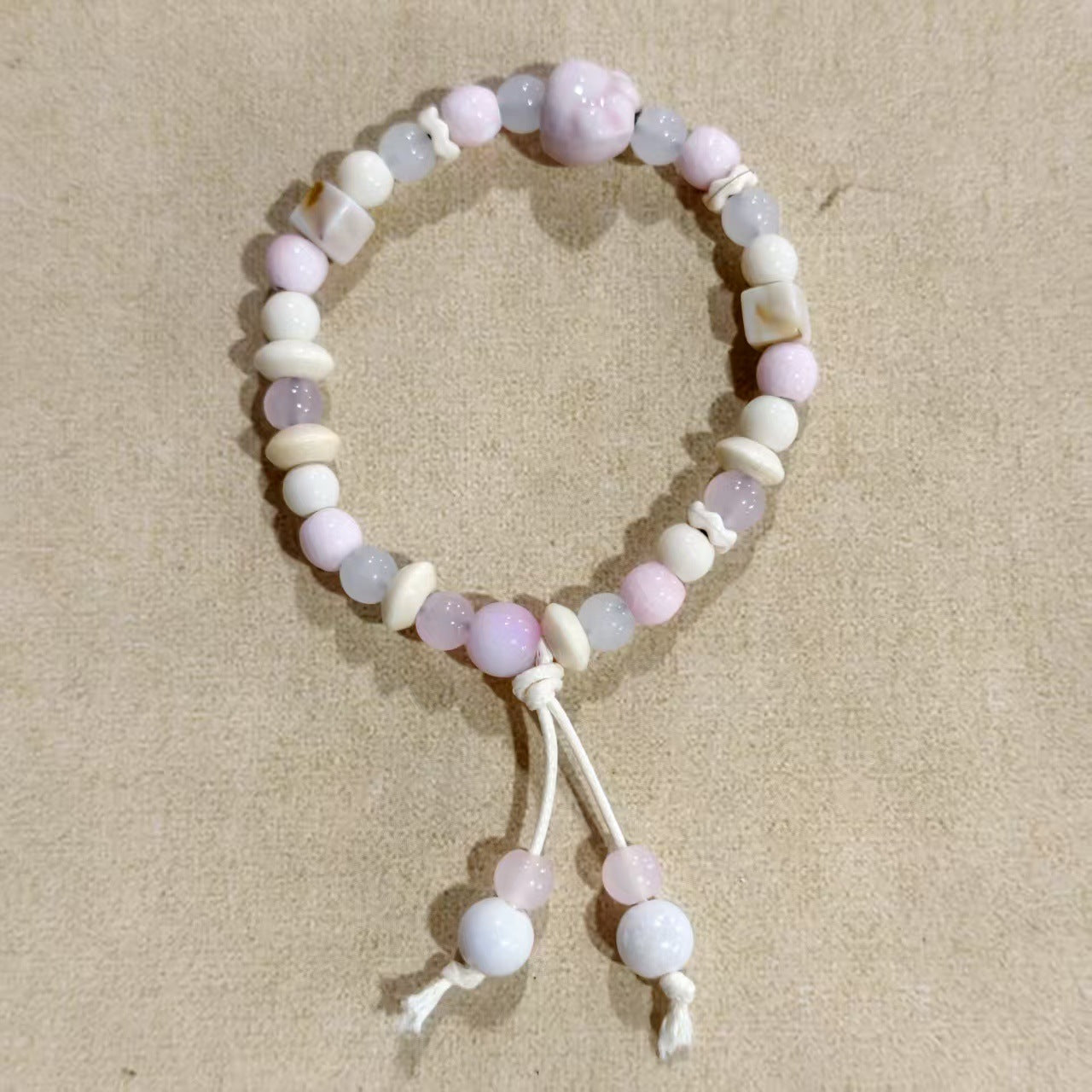 Artistic Handmade Ceramic Single Circle Ethnic Bracelet