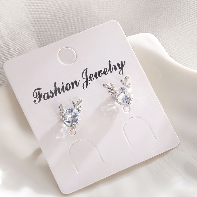 Has Your Ear Sweet Mori Simple Little Dear Antlers Deer Stud Earrings