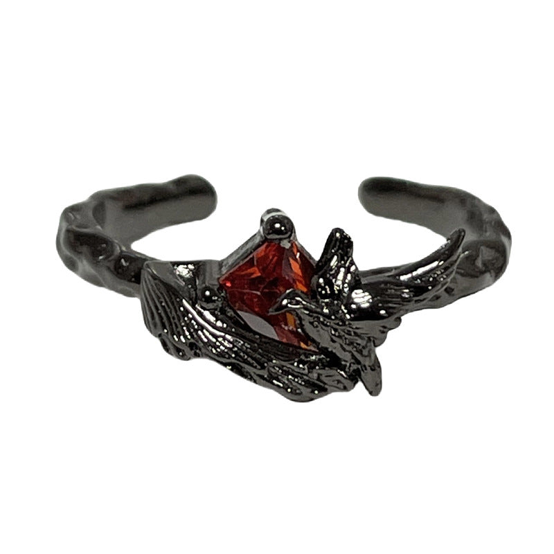 Style Crow Thorn Open-end Personality Female High-grade Sweet Rings