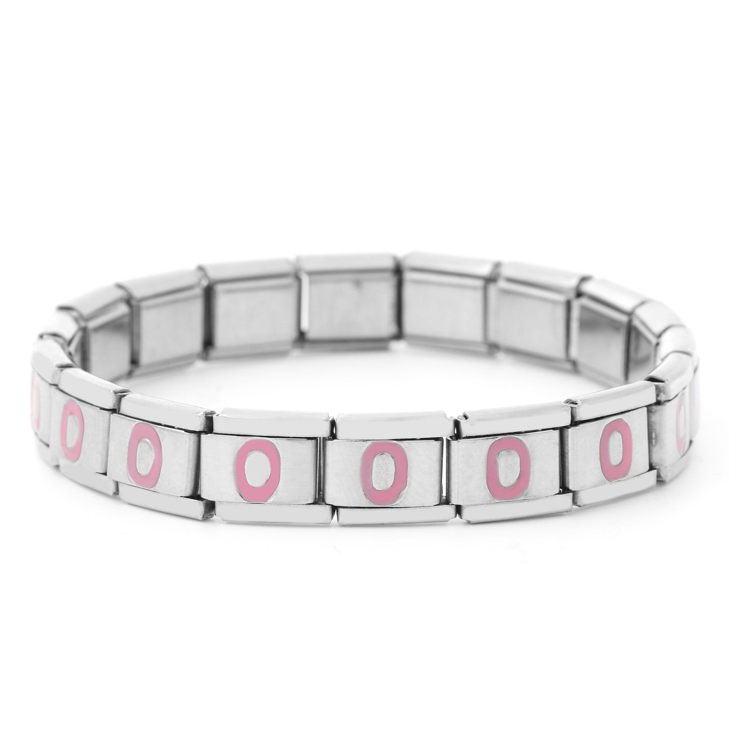 Digital Handmade Crystal Elastic Combination Stainless Bracelets