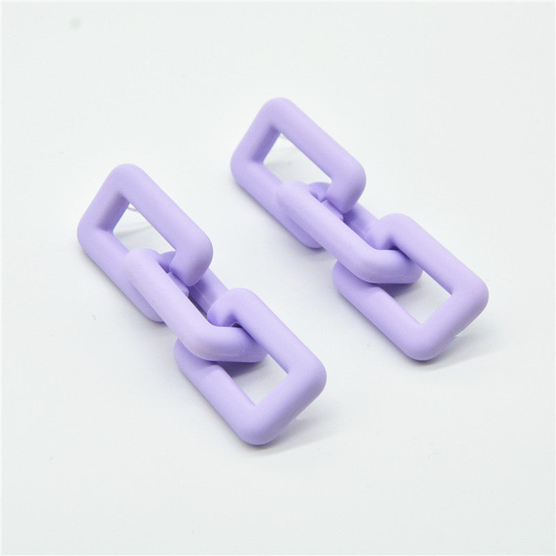 Women's Needle Color Chain For Simple Long Earrings