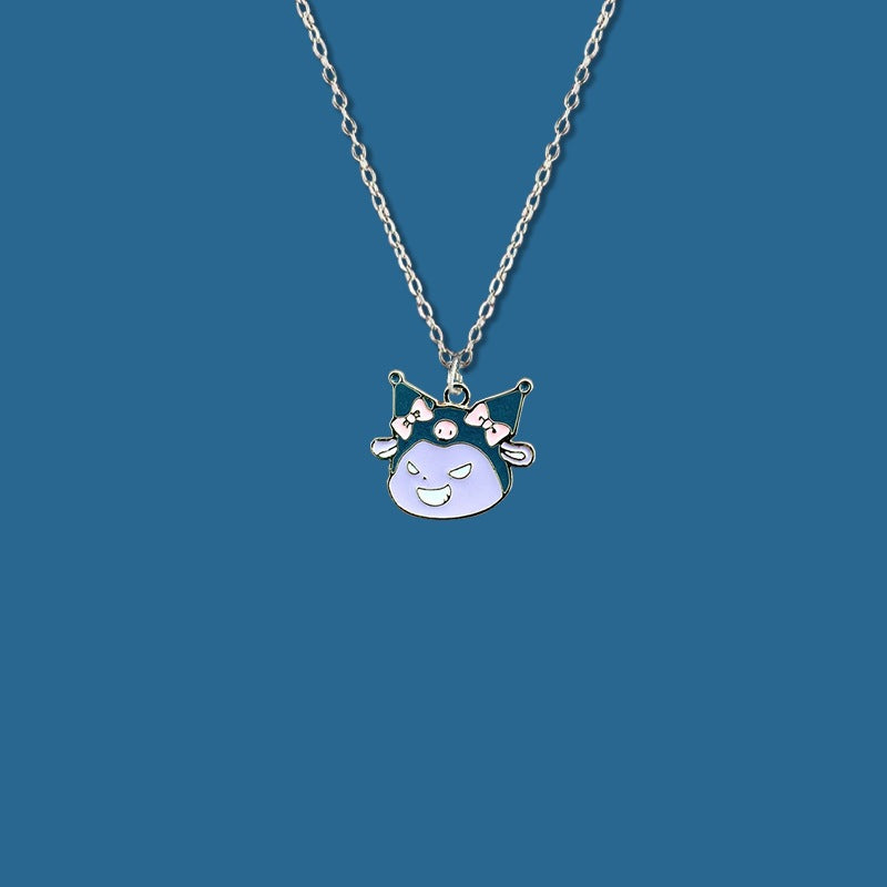 Summer Girlfriends Messenger Sisters Pair Clow Necklaces