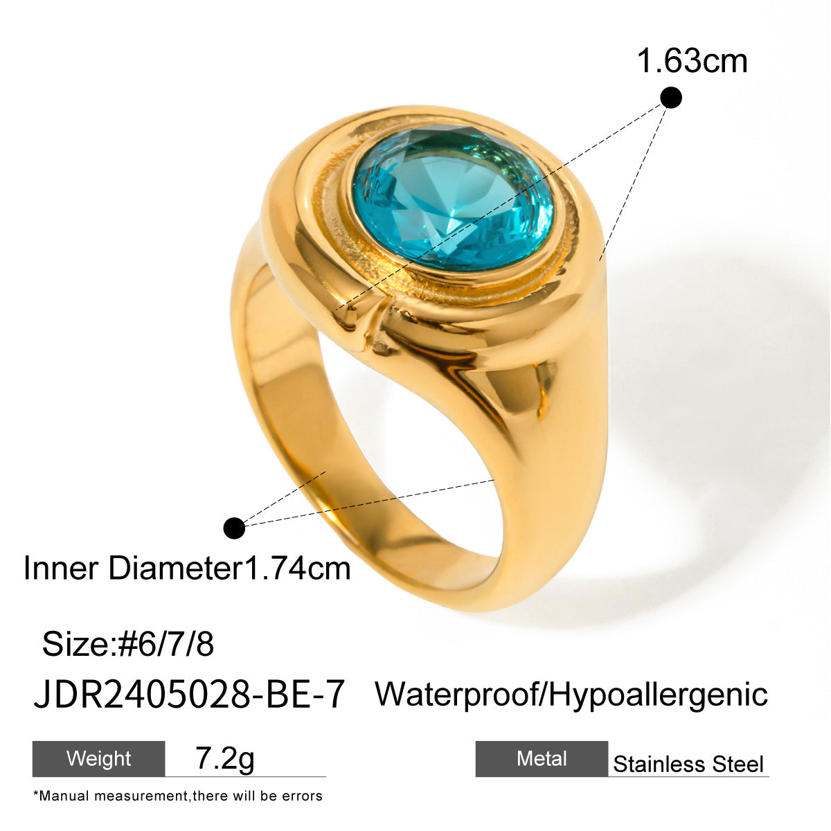 Diamond Opening High Sense Niche Titanium Rings