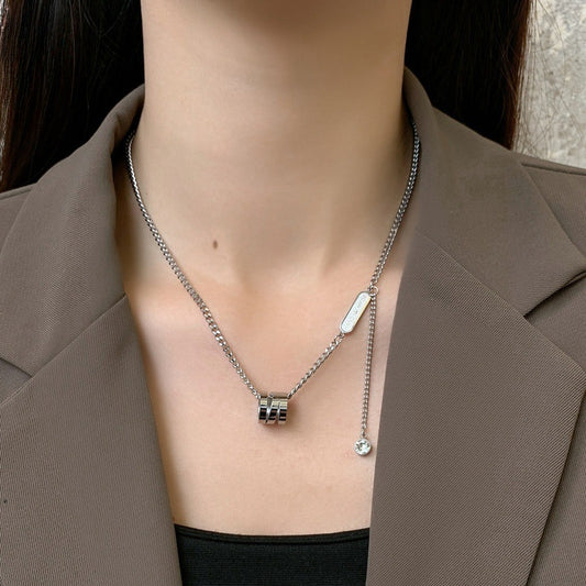 Women's Sweater For Design Hip Hop Sweet Cool Titanium Steel No Necklace