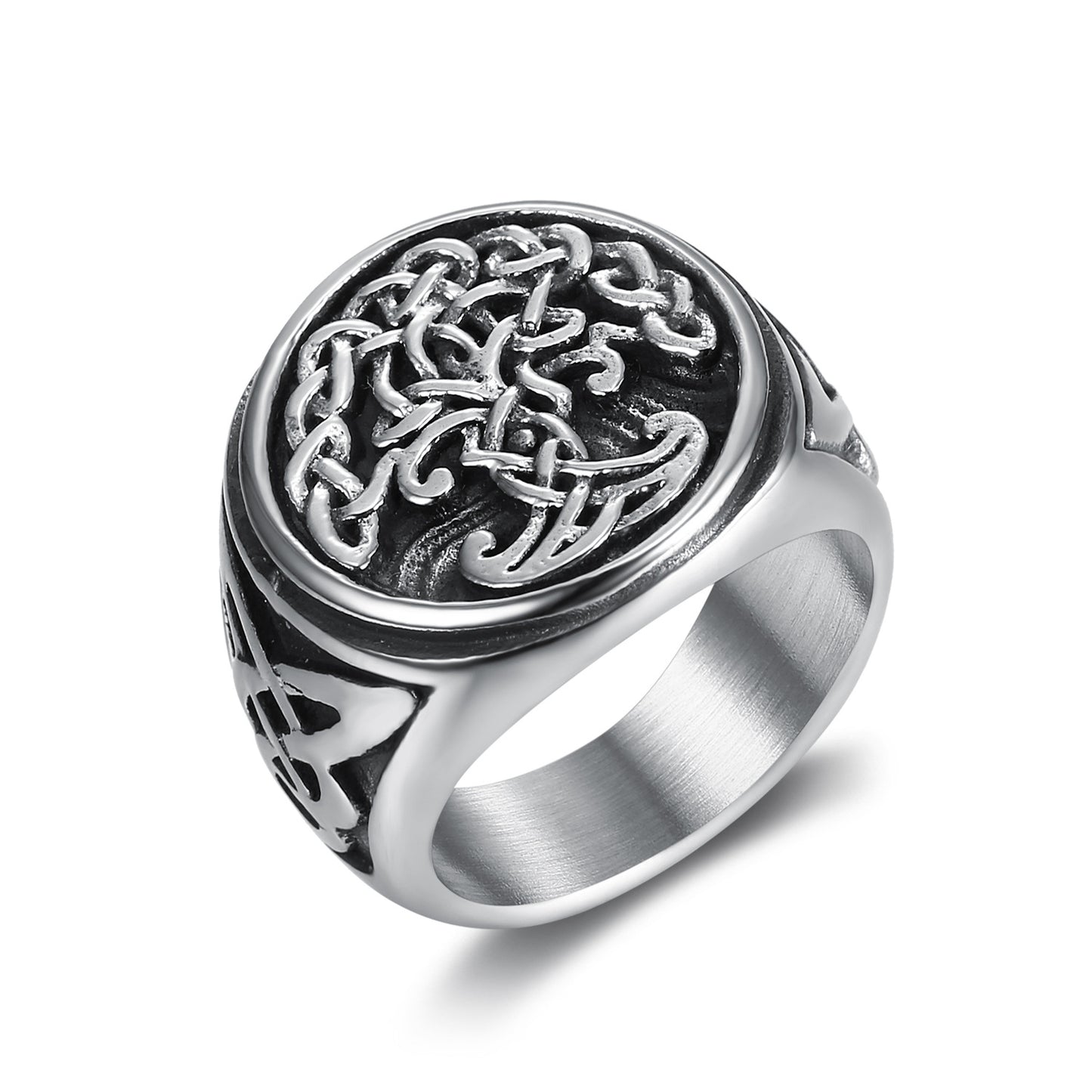 Tree Of Life Titanium Steel Material Rings