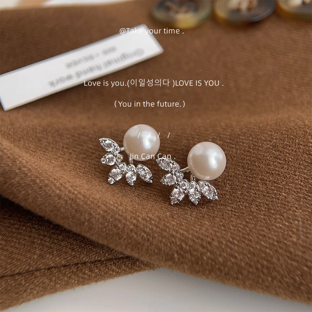 Your Eyes Very Slightly Inlaid Zircon One Style For Pearl Earrings