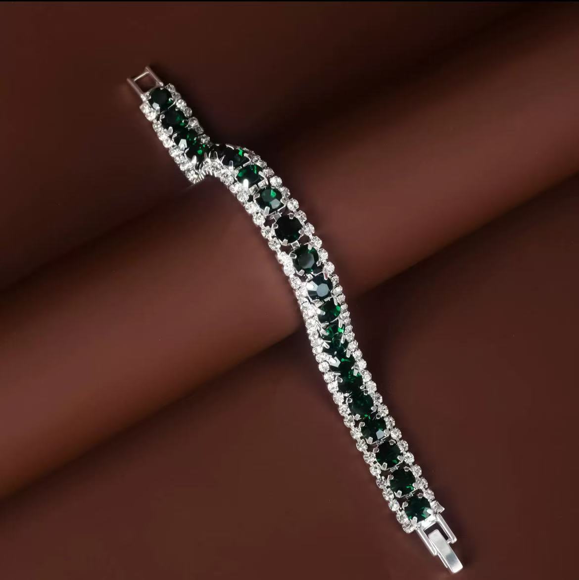 Korean Style Simple Short Rhinestone Ear Two-piece Wave Light Bamboo Pendants