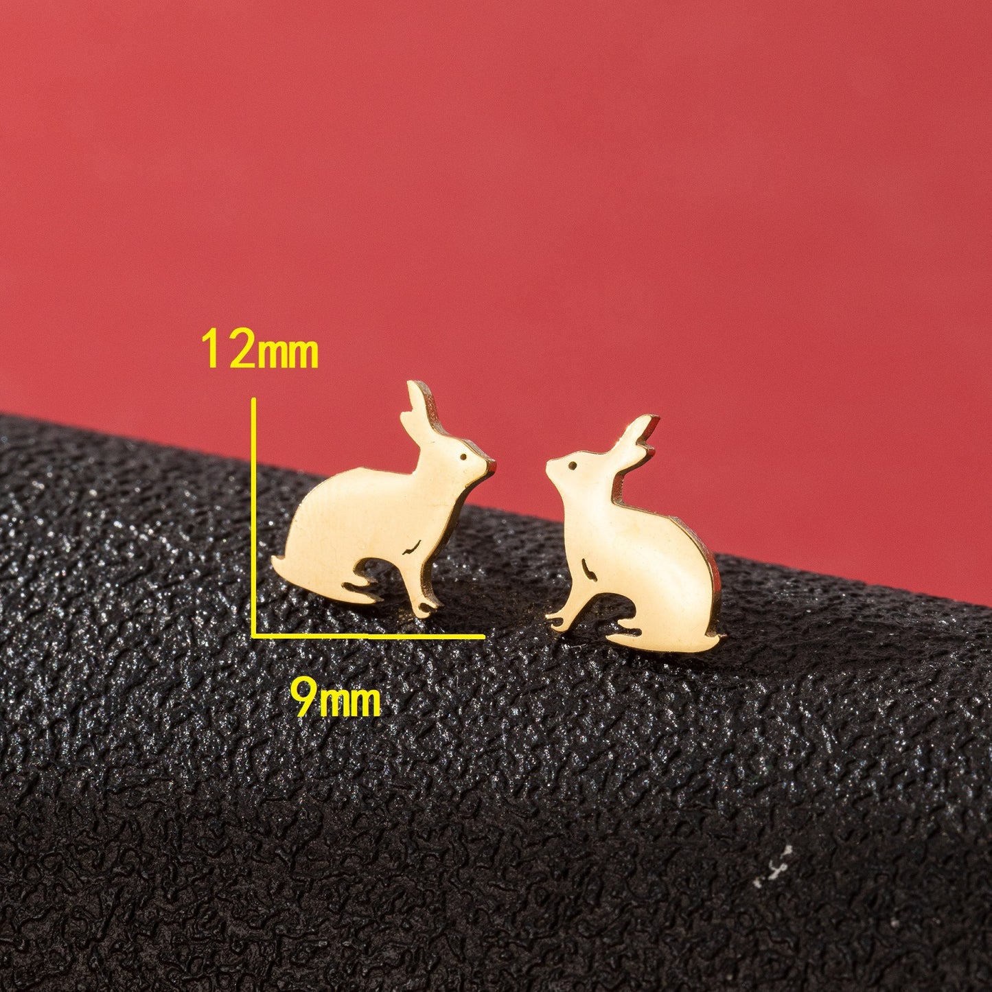 Small Animal Cute Butterfly Rabbit Asymmetric Earrings