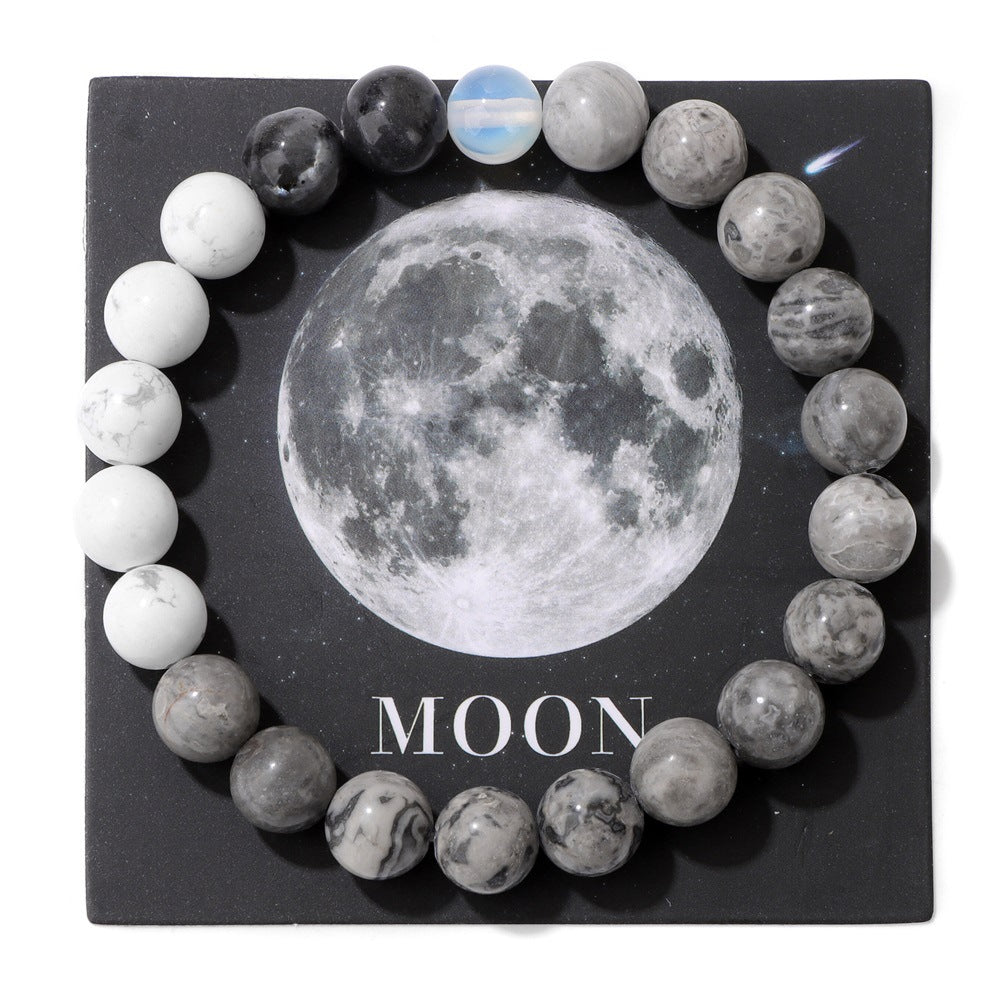 Women's & Men's Planets Of The Solar System Natural Stone Bracelets