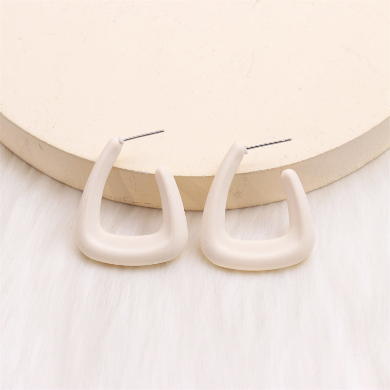 Women's U-shaped Personalized Acrylic Ear Simple Design Earrings