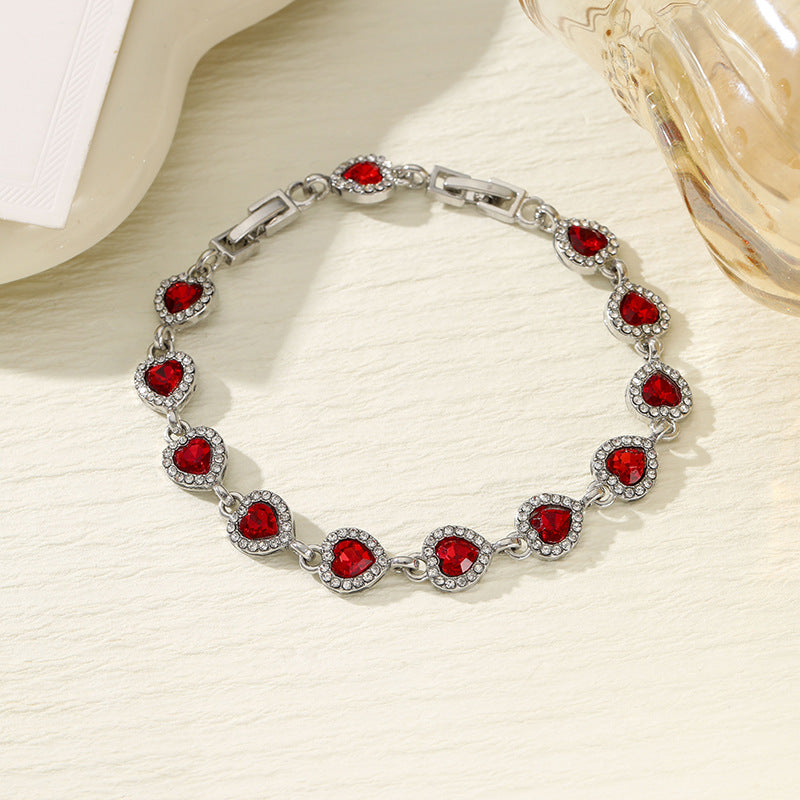 High-grade Sweet Loving Heart Fashion Heart-shaped Bracelet