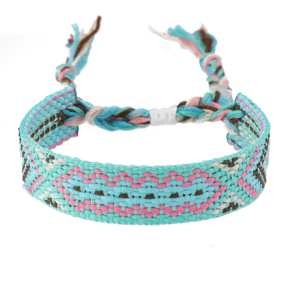 Fashion Colorful Nepal Woven Bohemian Ethnic Style Carrying Bracelets