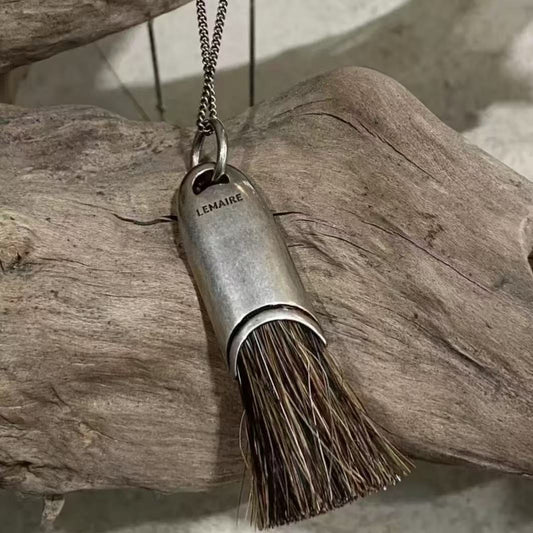 Horse Mane Brush Long Temperamental Tassels Necklaces